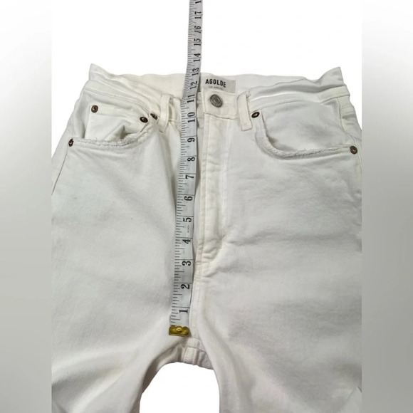 AGOLDE Womens High Rise Stovepipe Jeans In Cake Size 27 STYLE: 9096-3001 - Picture 7 of 16